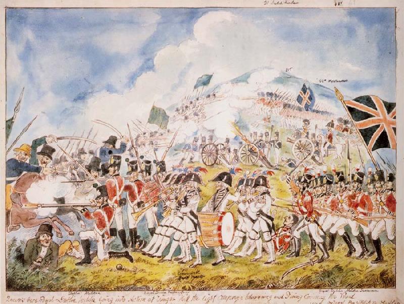 Thomas Pakenham A reconstruction by William Sadler of the Battle of Vinegar Hill painted in about 1880 Norge oil painting art
